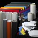 Start with the right supplies. Vinyl is sold from light to heavy duty thicknesses, depending on the job requirements.